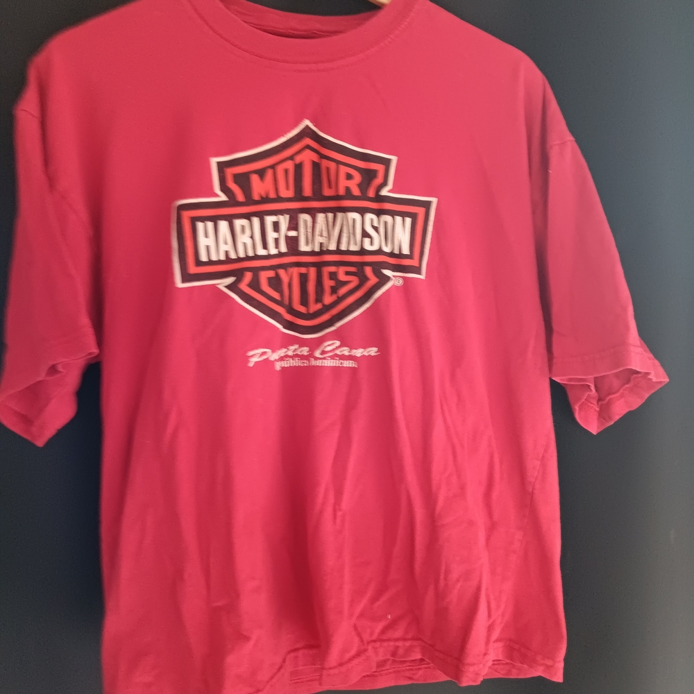 Harley-Davidson Red Graphic Short Sleeve Tee